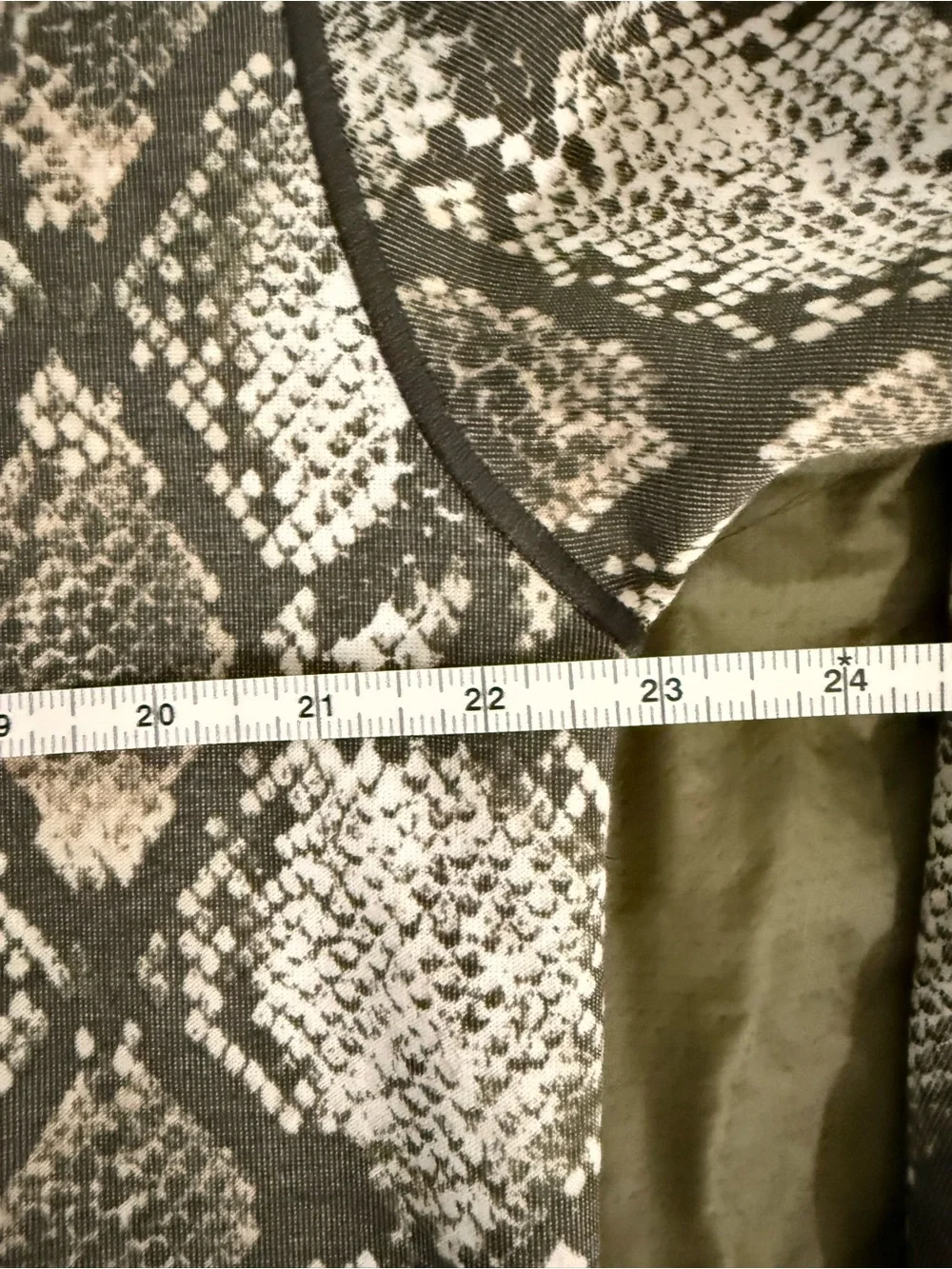 Jordan Sport Olive Green and Cream colored Snakeskin Print Hoodie